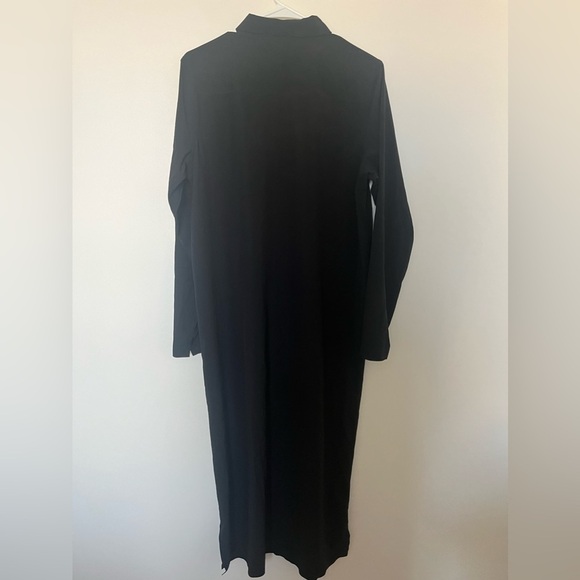 Athleta Urbanite black dress midi button down - Picture 5 of 11